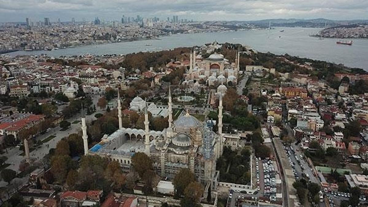 Sultanahmet Camii'nin şaşırtan görüntüsü