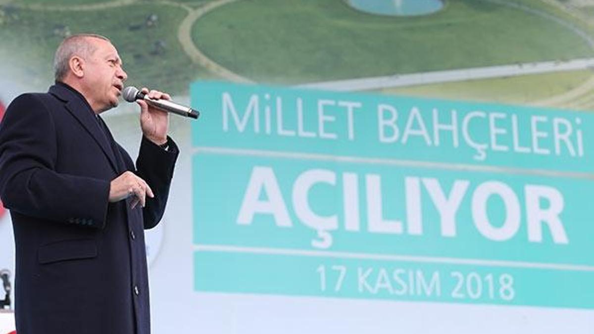 Cumhurbaşkanı Erdoğan İstanbul'da Millet Bahçeleri açılışını yaptı