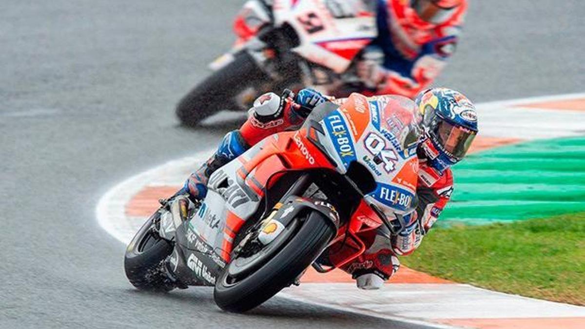 Valencia'da zafer Dovizioso'nun