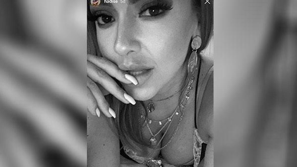 Hadise derin dekolteli paylaşımıyla nefes kesti