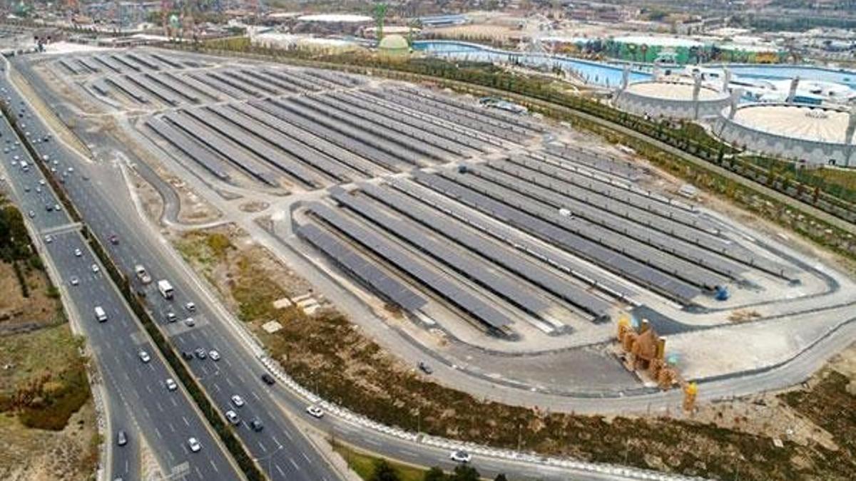 Altı otopark üstü güneş enerjisi santrali