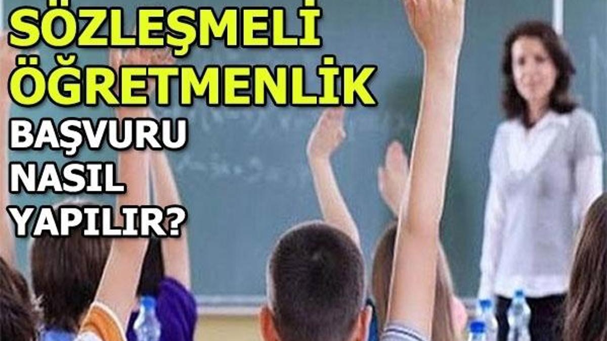 Sözleşmeli Öğretmenlik başvurusu nasıl yapılır? Bugün son...