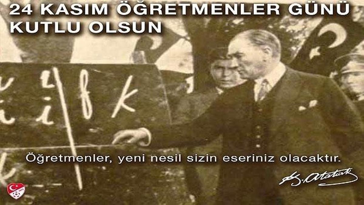 Spor camiasından 24 Kasım Öğretmenler Günü mesajları!