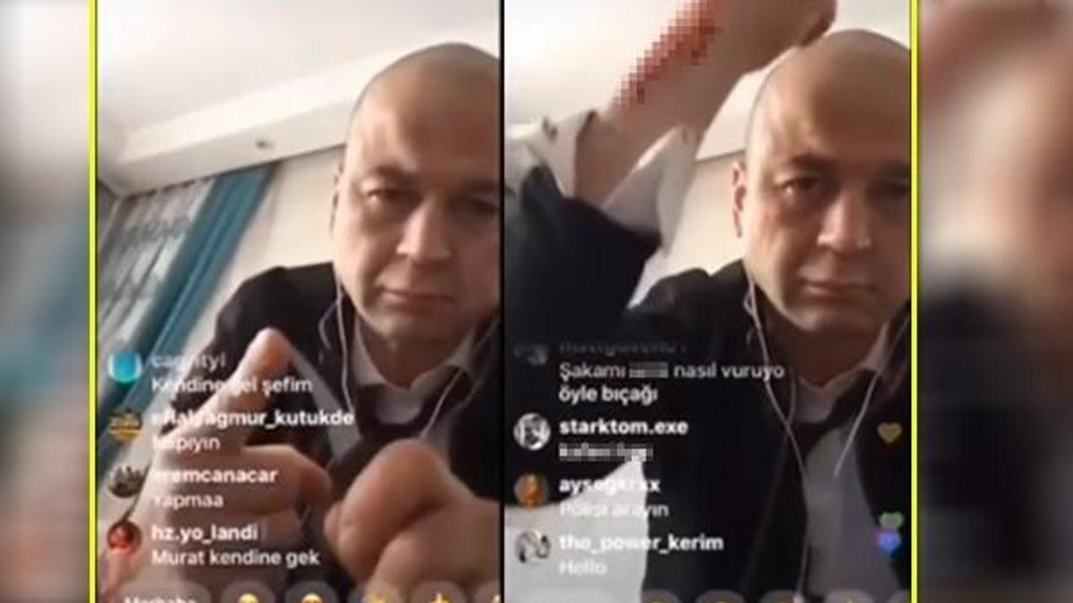 MasterChef Murat canlı yayında kendini kesti!