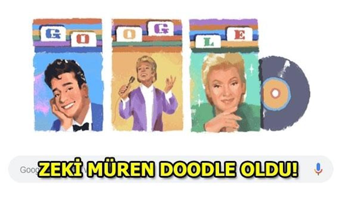 Google'dan sürpriz doodle! Zeki Müren anılıyor