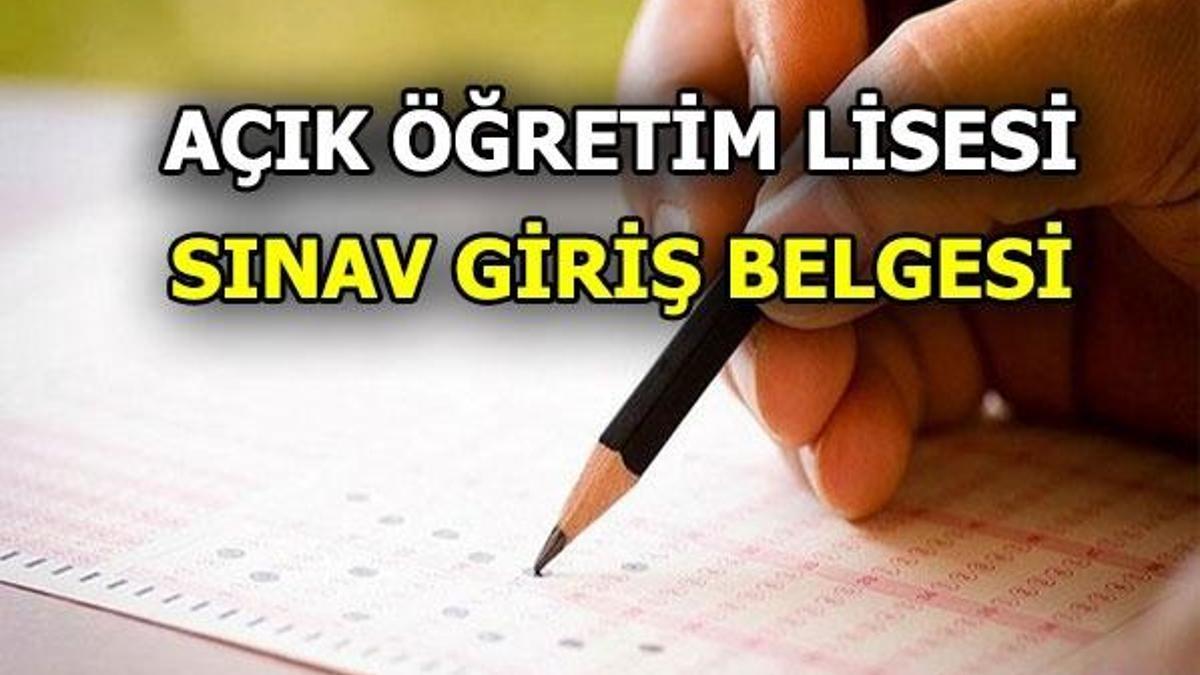 Açık Öğretim Lisesi sınavları başladı! 8 - 9 Aralık AÖL sınavları