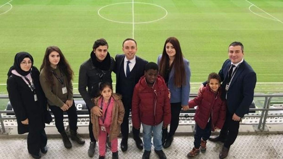 Şehit çocukları, Vodafone Park'ta ağırlandı