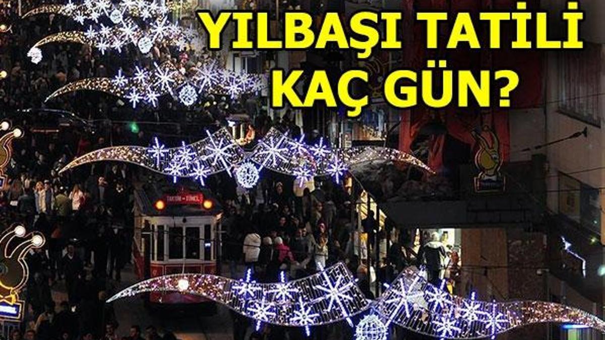 Yılbaşında kaç gün tatil olacak? 1 Ocak Salı resmi tatil mi?