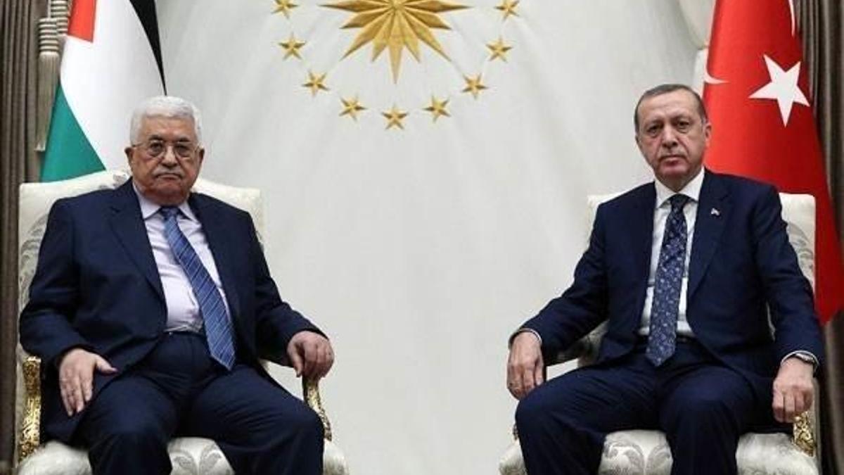 Erdoğan, Mahmut Abbas ile görüştü