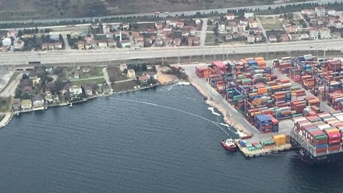Palm yağı akıtan gemiye 422 bin TL ceza kesildi