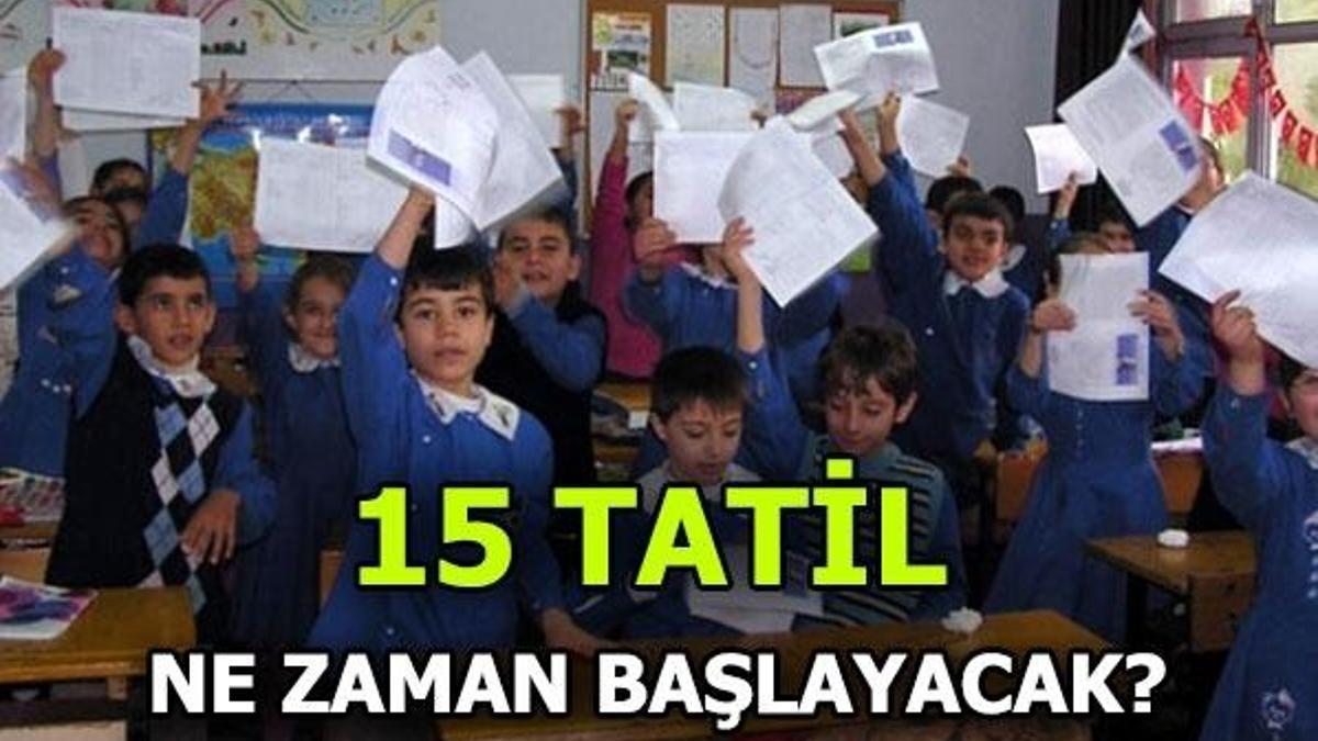 15 Tatil ne zaman? MEB, 2018-2019 tatil tarihlerini açıkladı