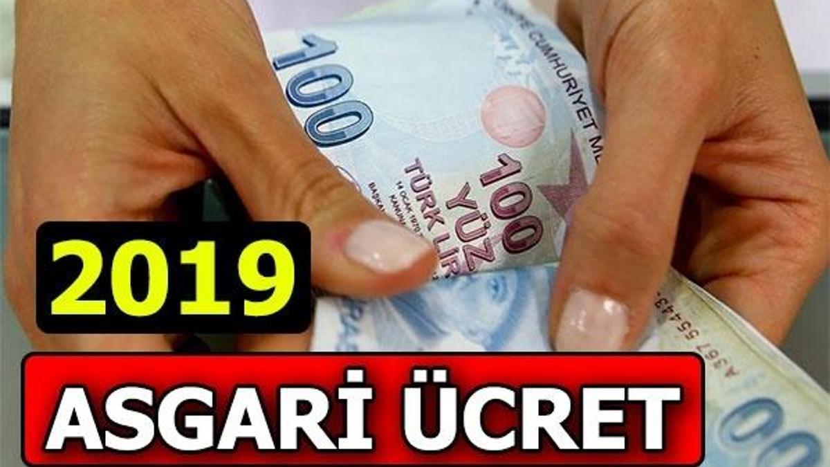 Asgari ücret belli oldu! 2019 Asgari ücret...