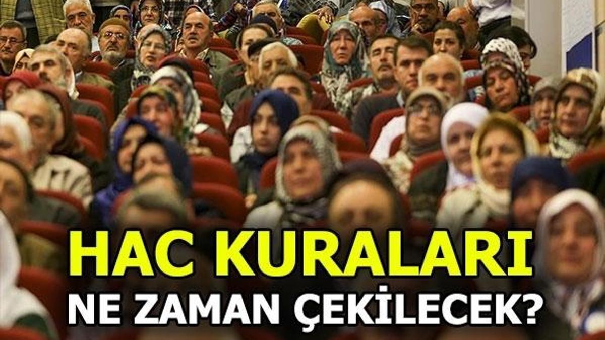 Hac Kuraları ne zaman çekilecek? Tarih ve saat belli oldu
