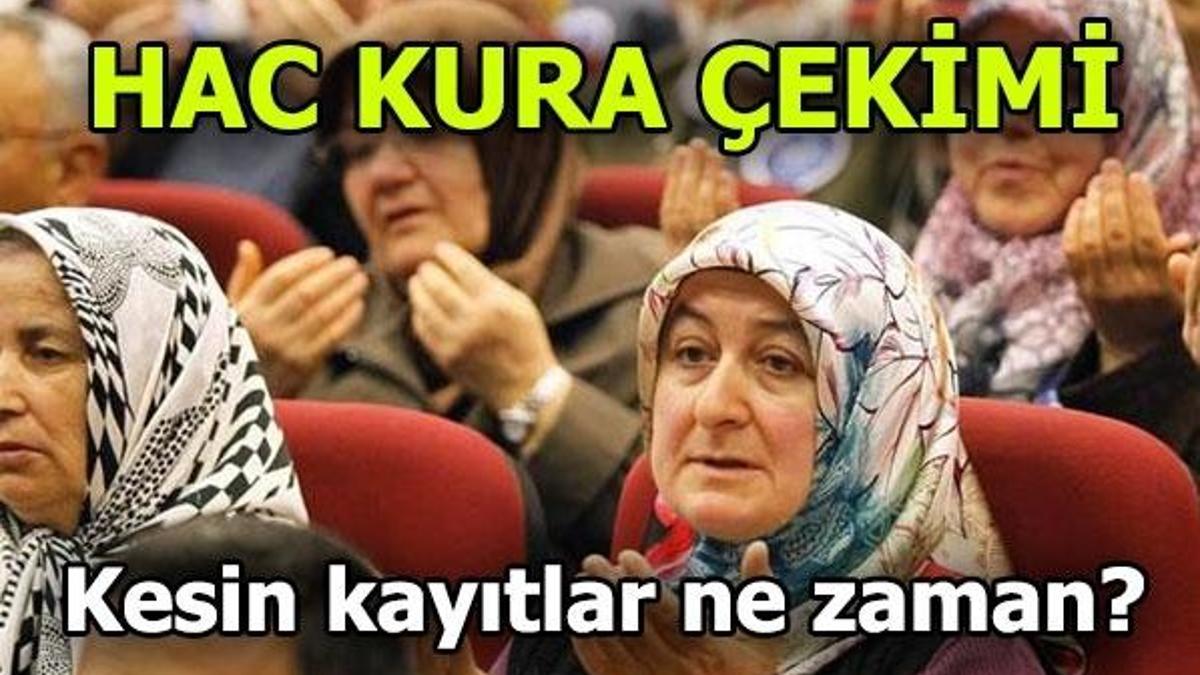 Hac Kuraları bugün çekiliyor! Hac Kura çekimi saat kaçta?