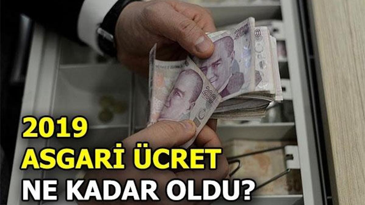 Asgari ücret ne kadar? 2019 Asgari ücrete ne kadar zam yapıldı?