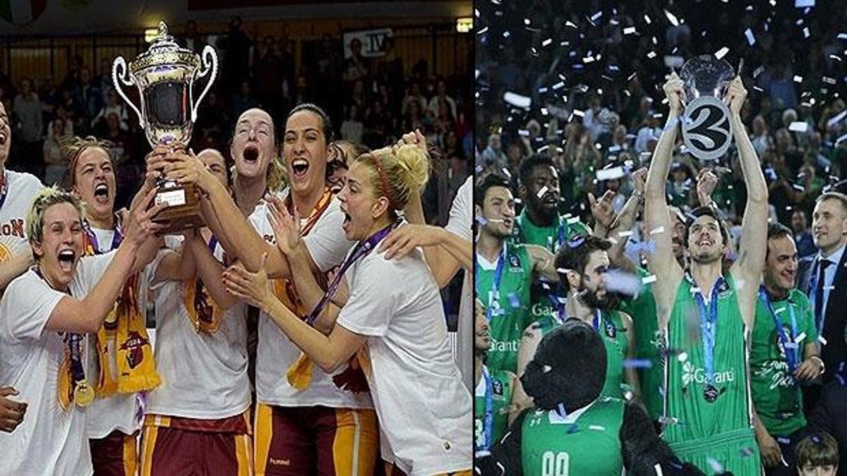 Türk basketboluna 2018'de Avrupa'da 2 kupa!