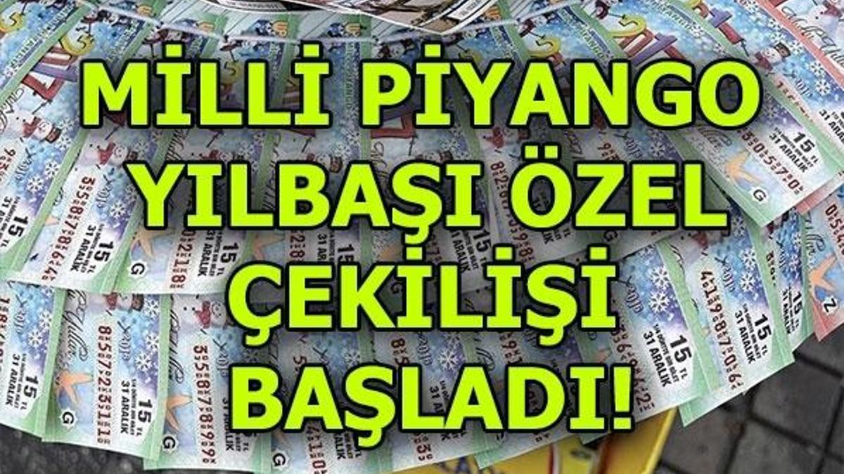 Milli Piyango yılbaşı özel çekilişi başladı! Büyük ikramiye 70 milyon TL...
