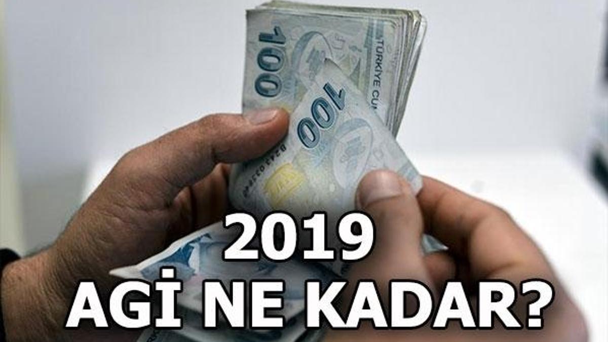 2019 AGİ miktarı belli oldu