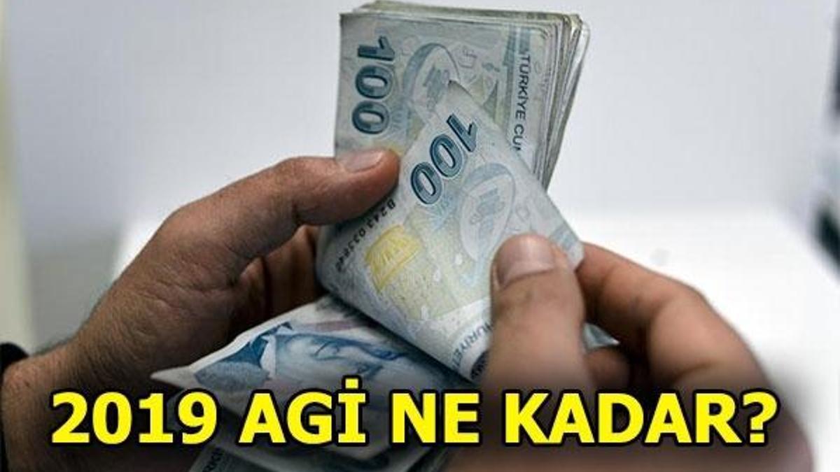 AGİ ne kadar? 2019 Asgari Geçim İndirimi belli oldu
