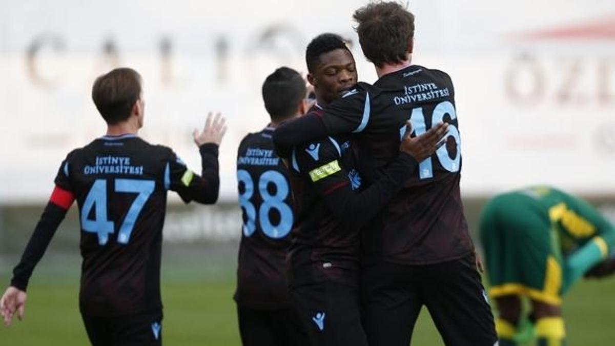 Trabzonspor'dan güzel prova! 4 gol...