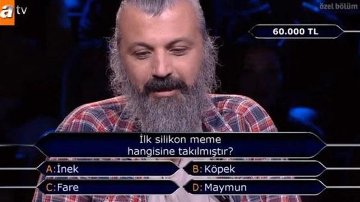 Kim Milyoner Olmak İster'de silikon sorusu tekrar soruldu