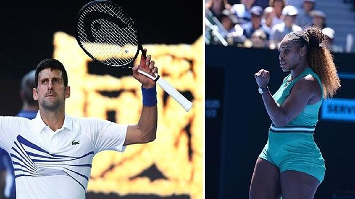 Djokovic ve Serena Williams dördüncü turda...