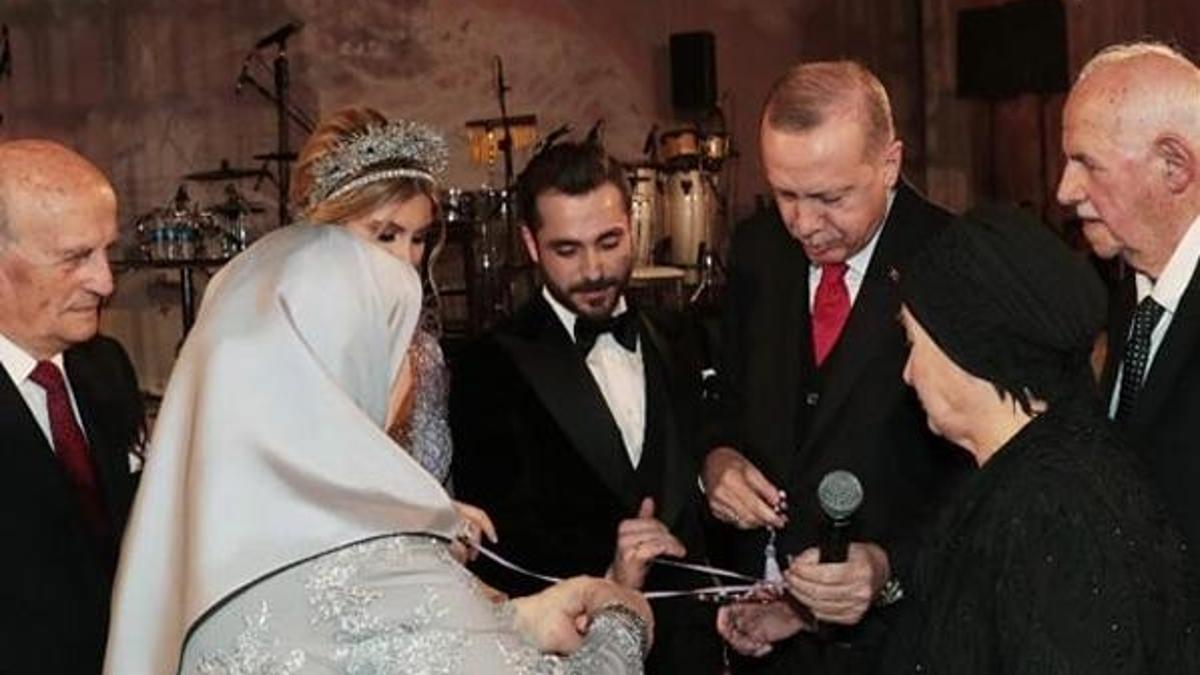Cumhurbaşkanı Erdoğan, nişan törenine katıldı