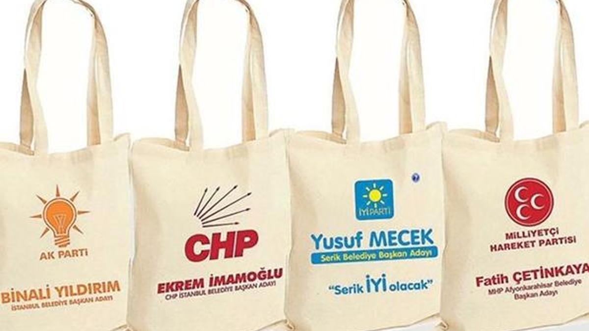 Seçim meydanlarının yıldızı, bez çanta olacak