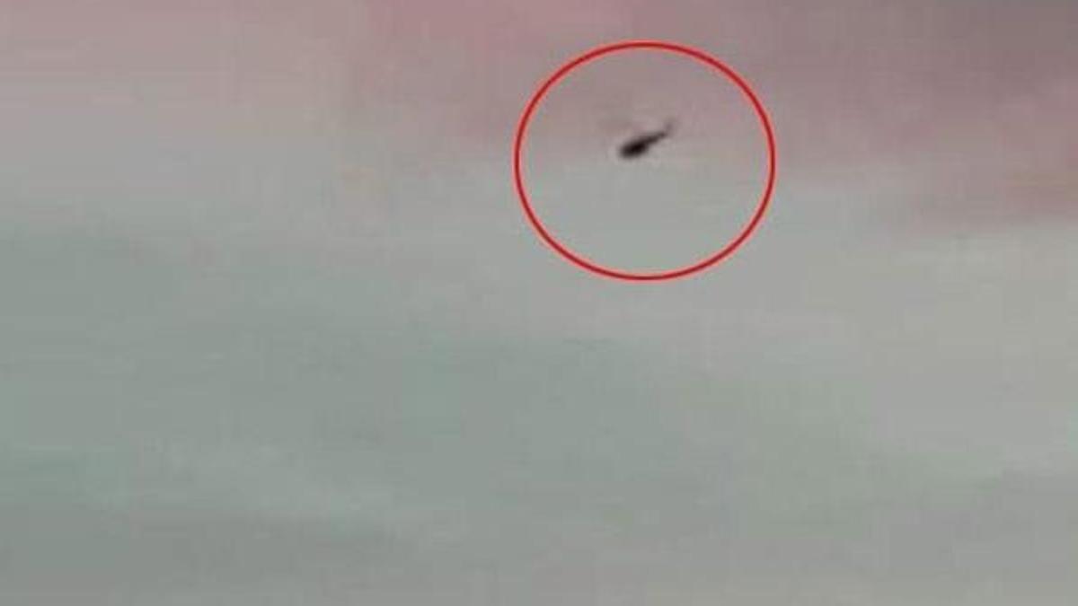 Çekmeköy'de askeri helikopterin düşme anı!