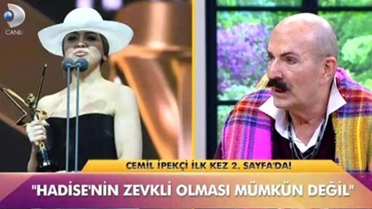 Modacı Cemil İpekçi canlı yayında Hadise'ye demediğini bırakmadı!