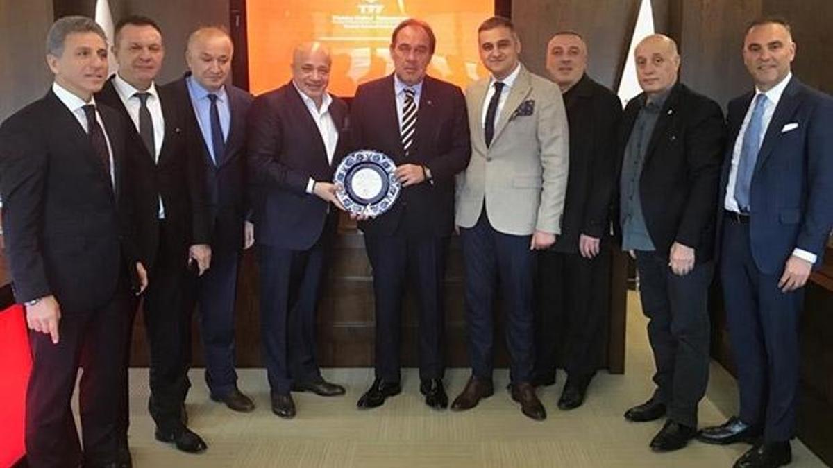 1.Lig Kulüpler Birliği'nden TFF Başkanı Demirören'e ziyaret