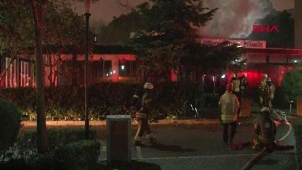 Marmara Üniversitesi Göztepe Kampüsü'nde kafe yangını