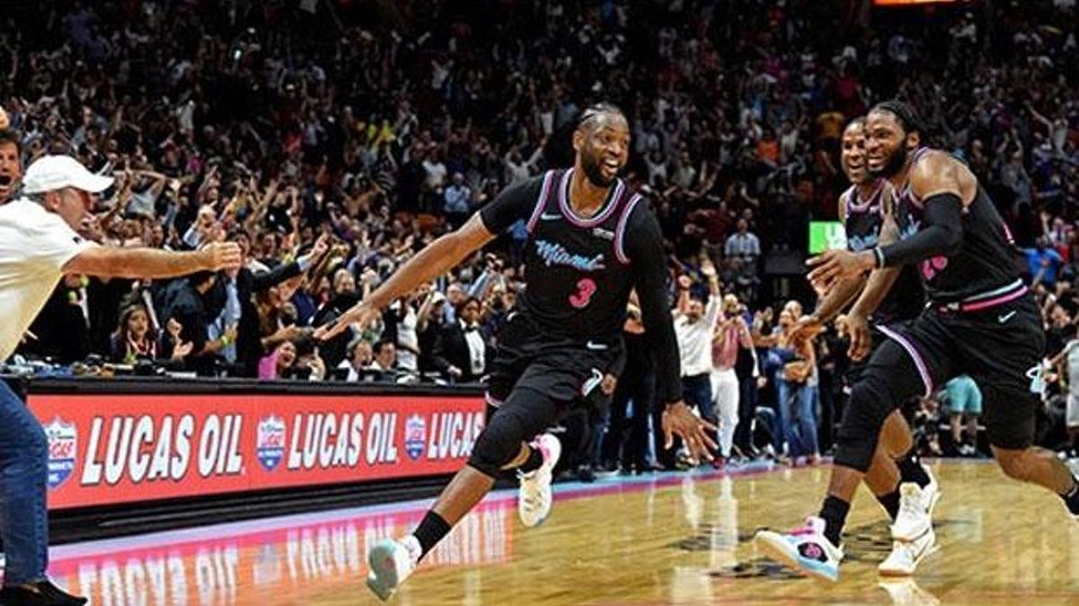 Dwyane Wade'den son saniye üçlüğü!