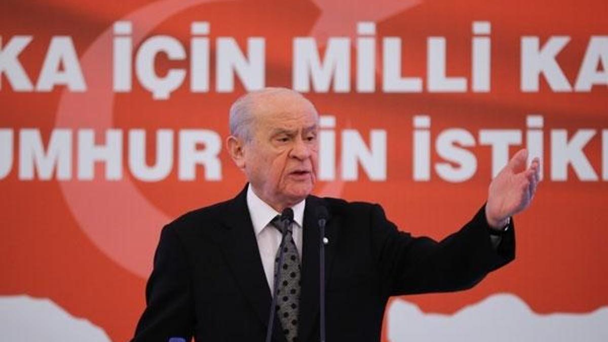 MHP lideri Bahçeli'den sert sözler