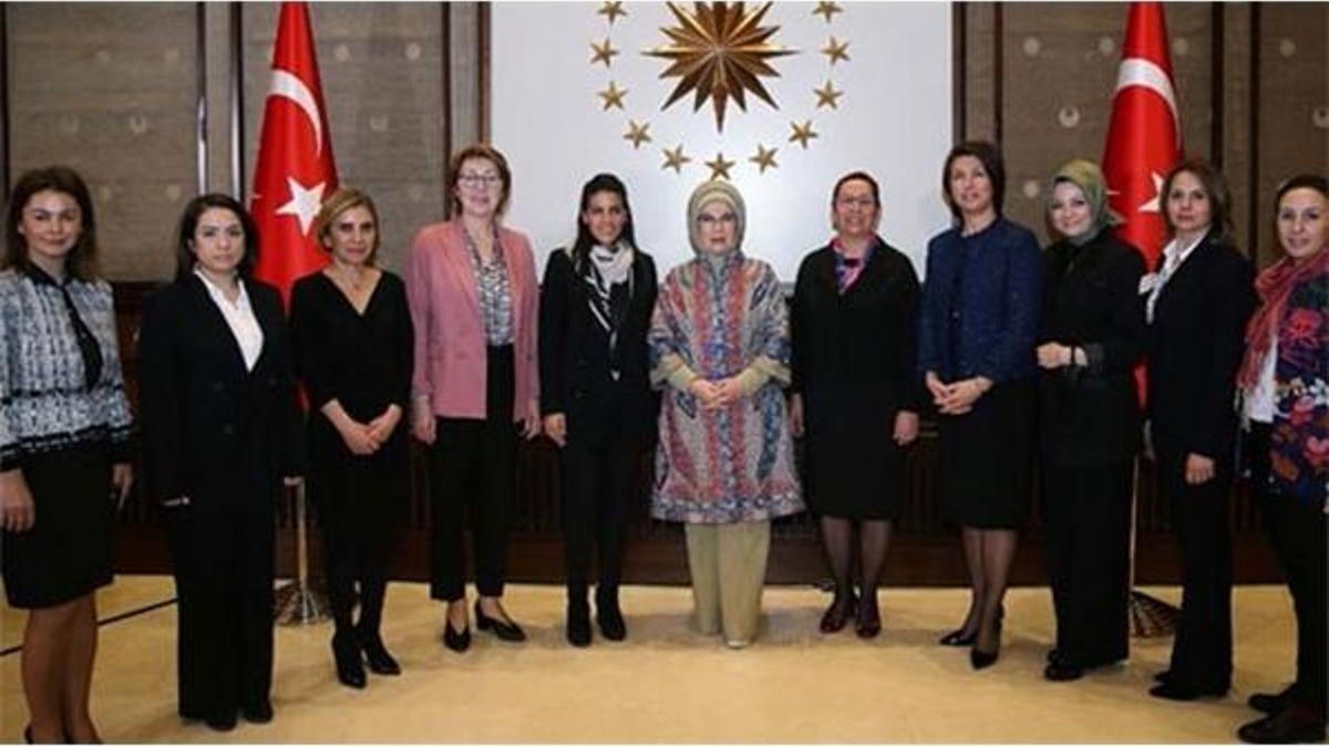 Emine Erdoğan, kadın çiftçilerle bir araya geldi