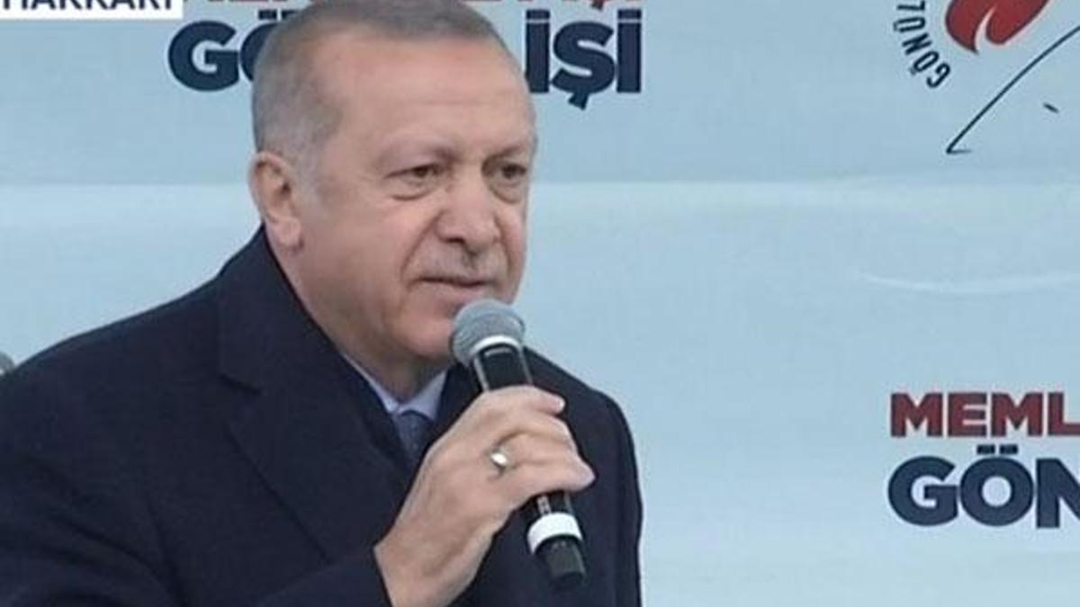 Cumhurbaşkanı Erdoğan'dan Hakkari'de flaş sözler!