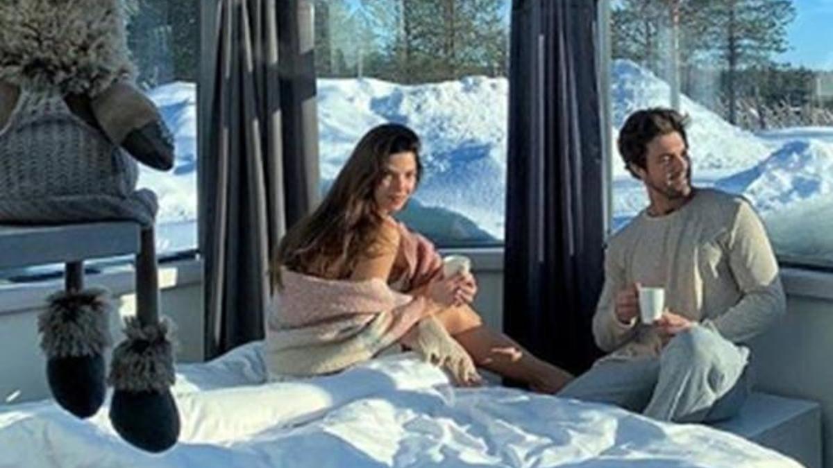 Burak-Larissa Gacemer'in kar romantizmi
