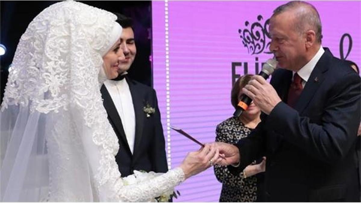 Cumhurbaşkanı Erdoğan nikah şahidi oldu