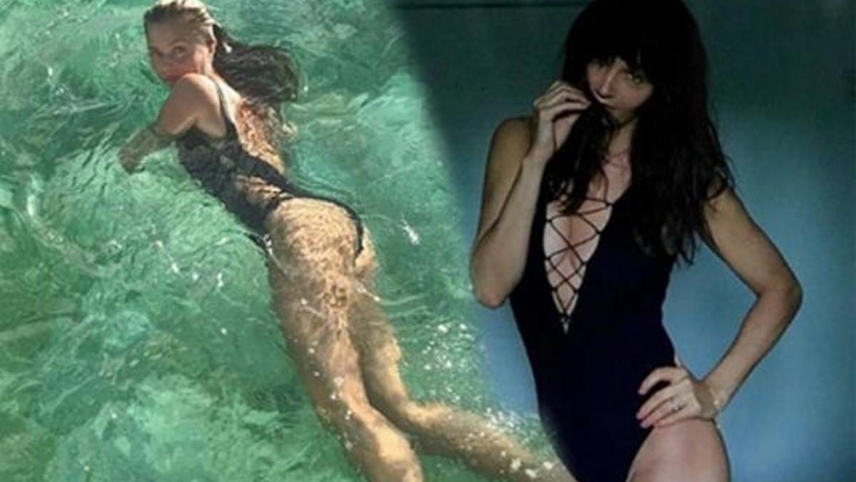 Ünlü modelin 50 yaş tatili!