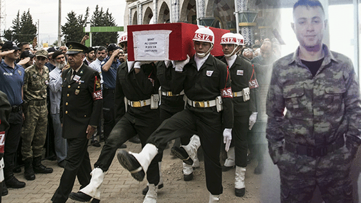 Şehit Piyade Sözleşmeli Er Ali Çeker son yolculuğuna uğurlandı!