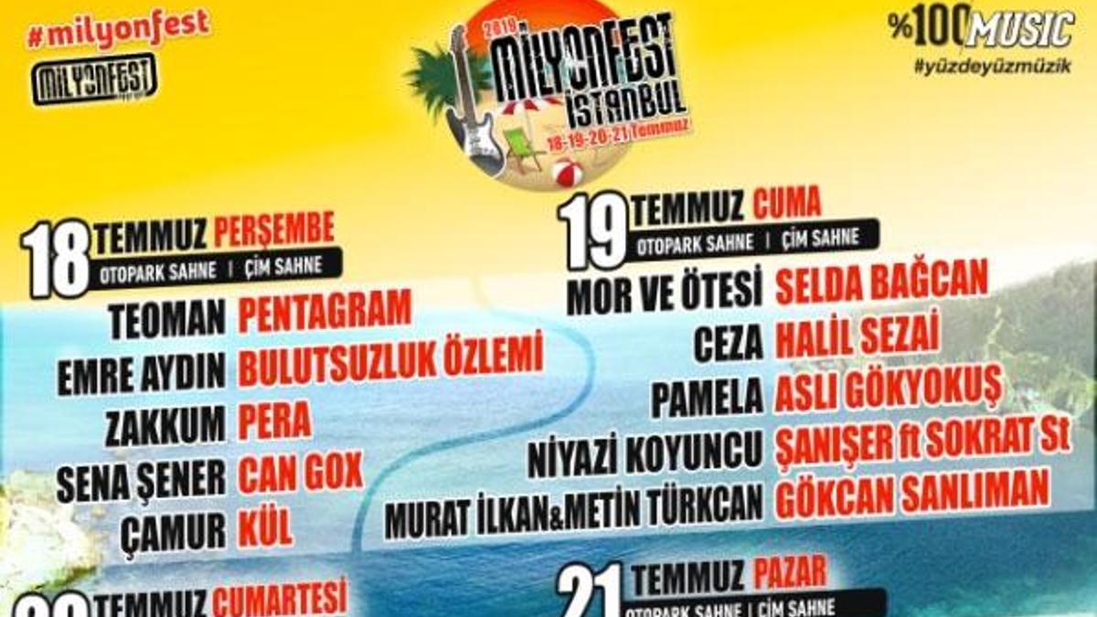 MilyonFest İstanbul 18 - 21 Temmuz'da
