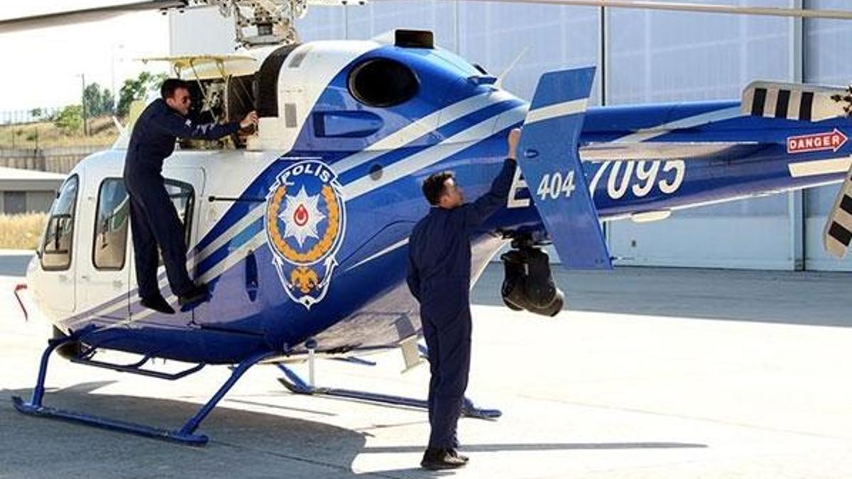 İstanbul'da polis helikopteriyle bayram denetimi
