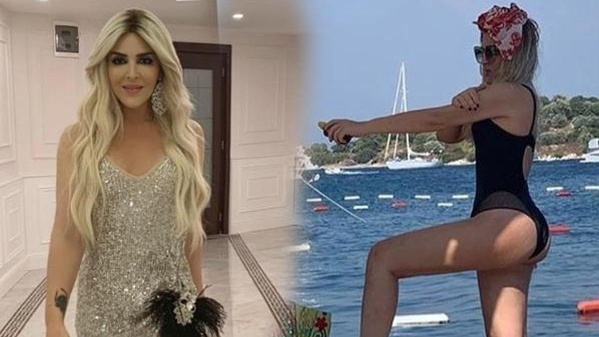 Selin Ciğerci'den bikini şov!