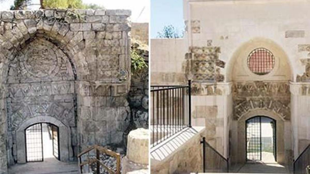 Tez konusu olan 800 yıllık  'taç kapı'nın son hali...