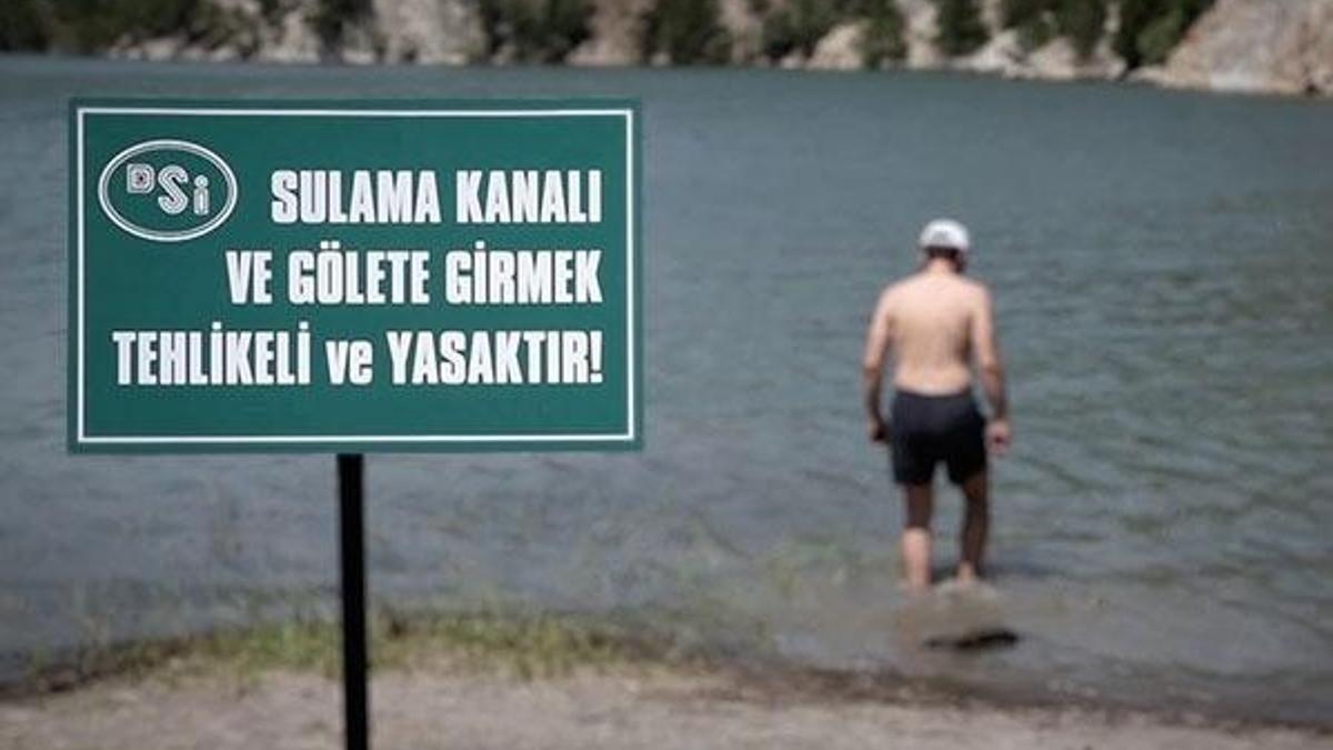 Bayburt'ta valilik baraj, su kanalı, göletlere girmeyi yasakladı