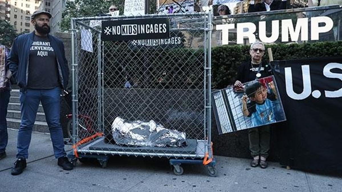 Trump'ın doğum gününde New York'ta protesto