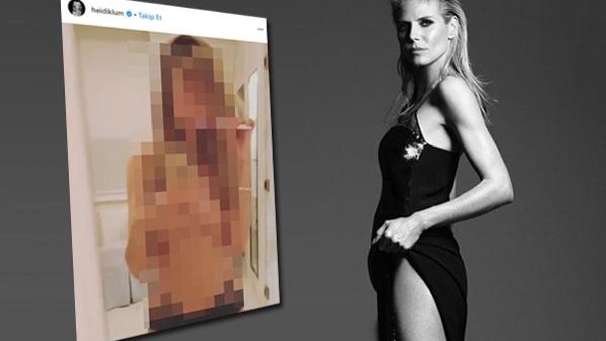 Heidi Klum'dan olay paylaşım! Üstsüz şekilde...