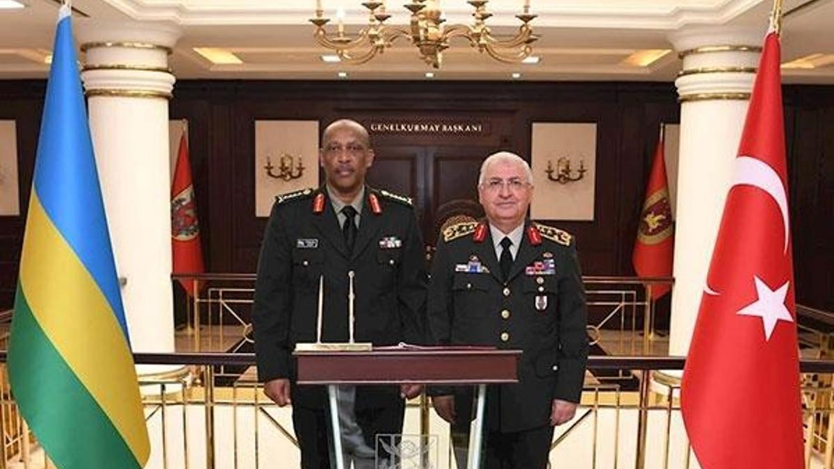 Orgeneral Güler, Ruandalı mevkidaşını kabul etti
