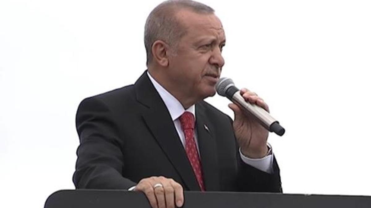 Cumhurbaşkanı Erdoğan'dan flaş sözler: 20 dakika yerde çırpınıyor!