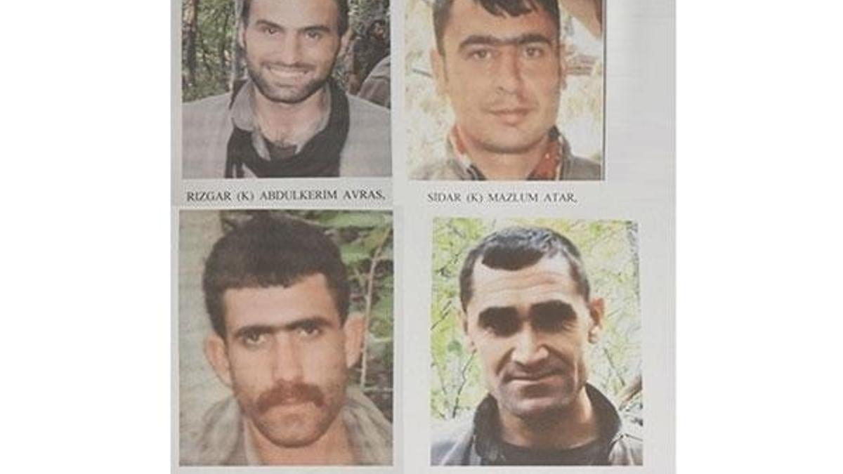 Turuncu  ve gri kategorideki 4 terörist öldürüldü!